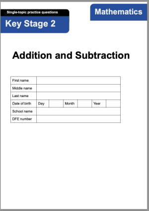 Addition and Subtraction